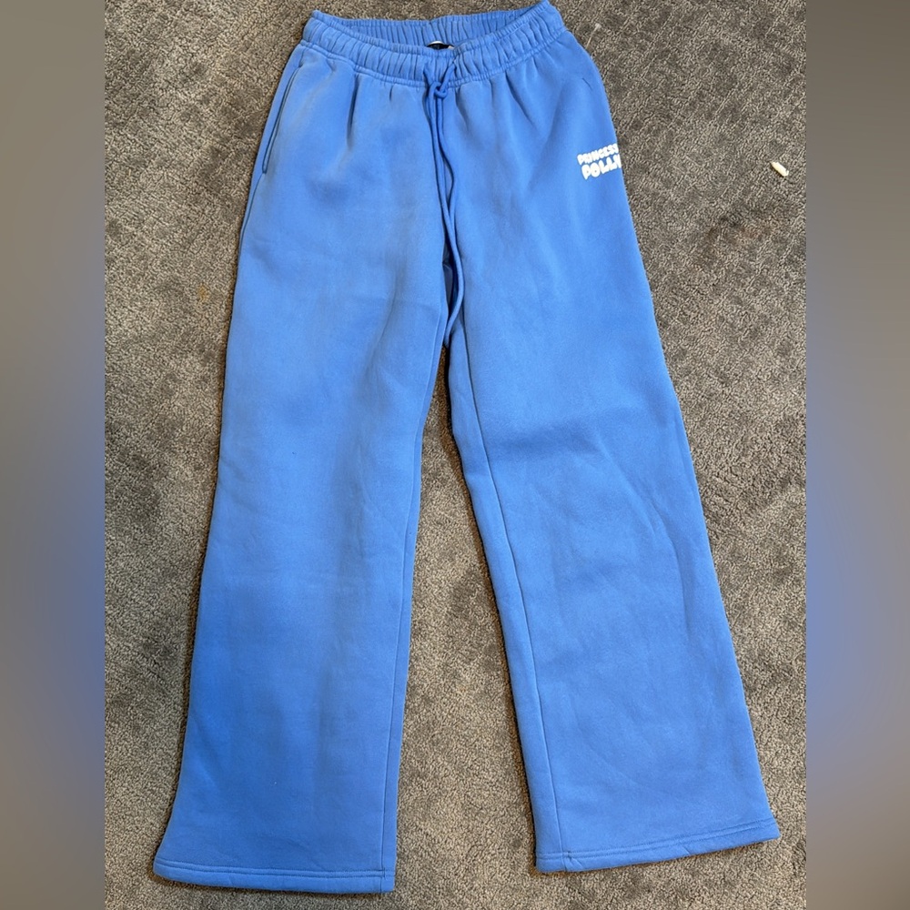 Princess Polly Bubble Logo Wide Leg Sweatpants